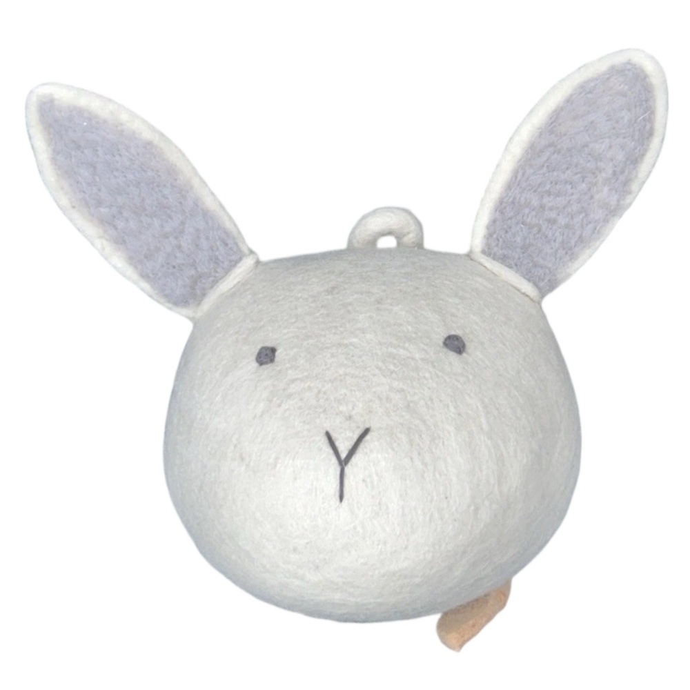 Crate & kids felt bunny animal face room wall decor